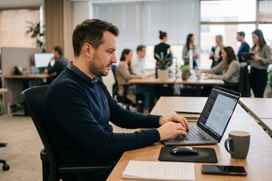 Man on laptop