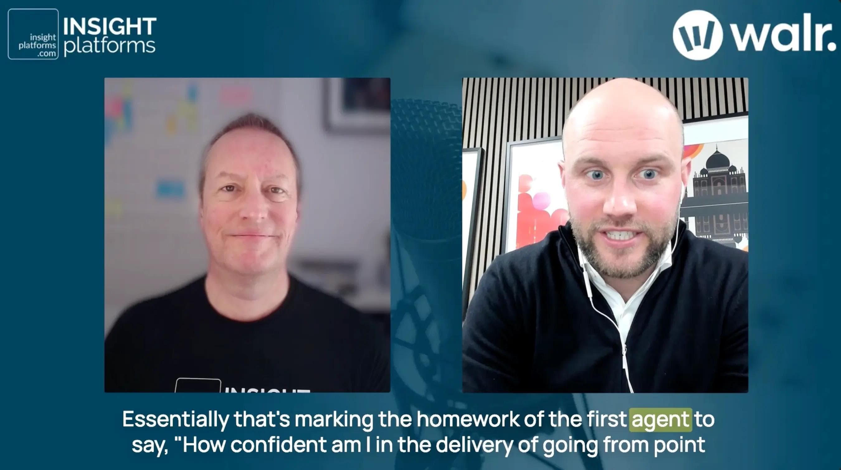 Lewis with Mike Stevens on the Founders & Leaders series